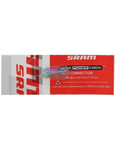 CONECTOR CADENA SRAM POWERLOCK 12V PLATA  4 UNID. 