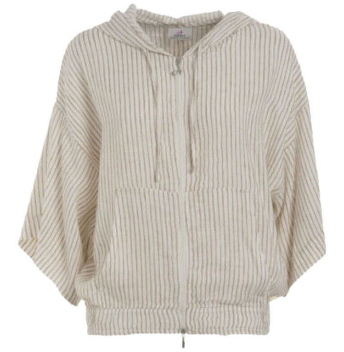 PINSTRIPED LINEN JACKET