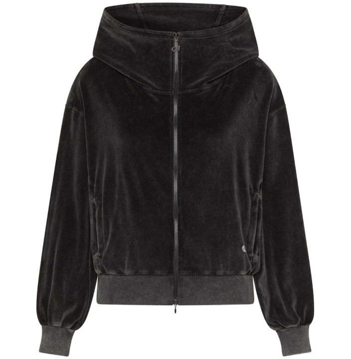 MARBLED CHENILLE FULL ZIP HOODIE