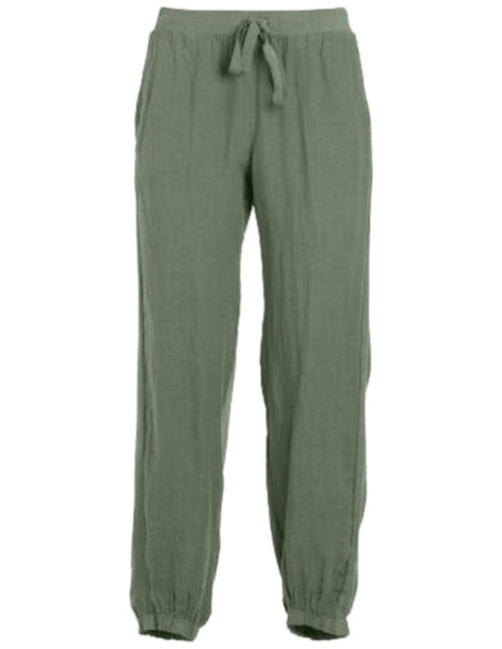 MIXED LINEN SWEATPANTS