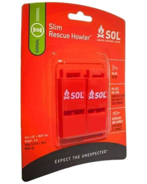 PACK SIFFLET 100 DB SLIM RESCUE HOWLER WHISTLE  2 PACK