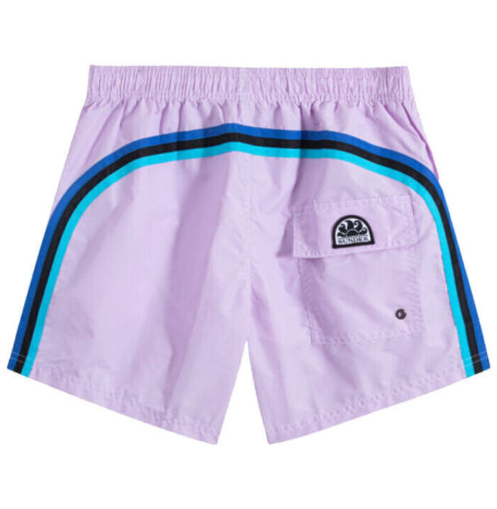 ELASTIC WAIST SWIM TRUNKS