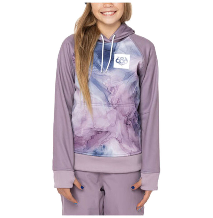 GIRLS BONDED FLC PULLOVR HOODY