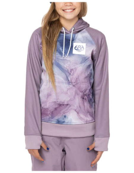 GIRLS BONDED FLC PULLOVR HOODY