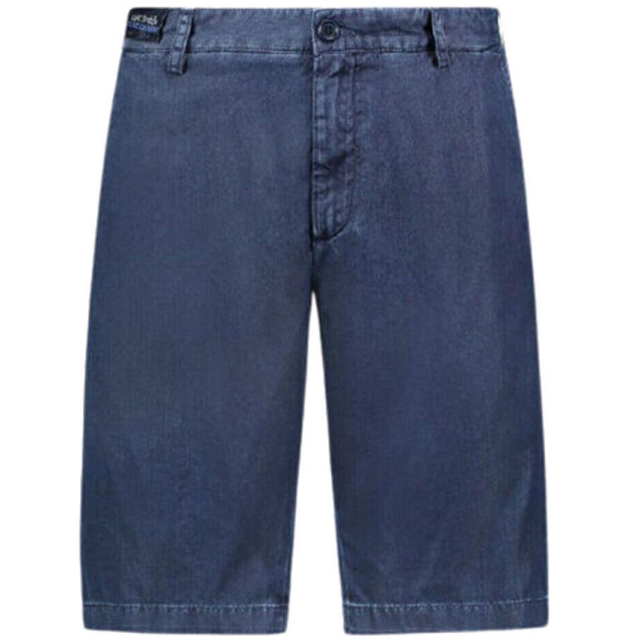 ORGANIC COTTON LIGHT STRETCH BLUE DENIM BERMUDA