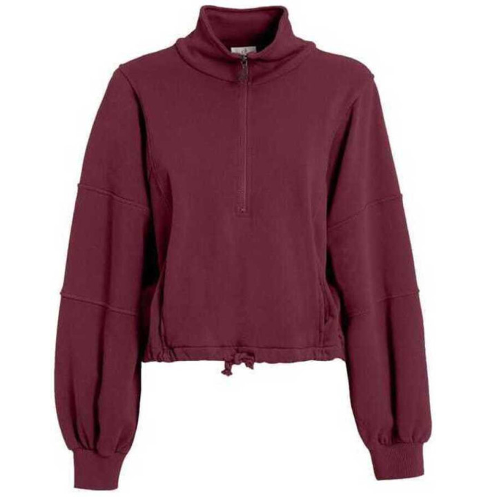 ZIP-UP BALLOON COMFORT SWEATSHIRT