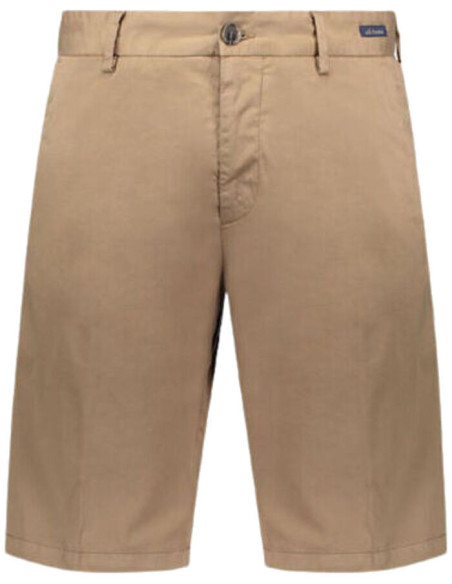 STRETCH SILK AND COTTON BERMUDA