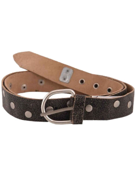 CHAIN GANG LEATHER BELT