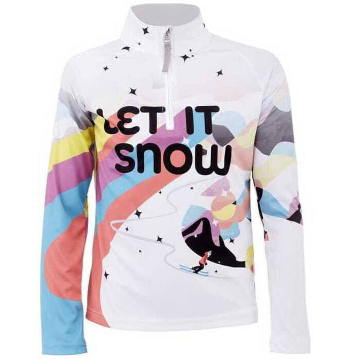 GIRLS SURFACE ZIP T-NECK