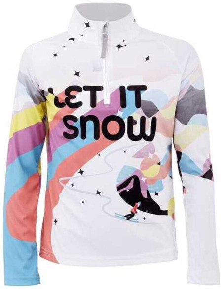 GIRLS SURFACE ZIP T-NECK