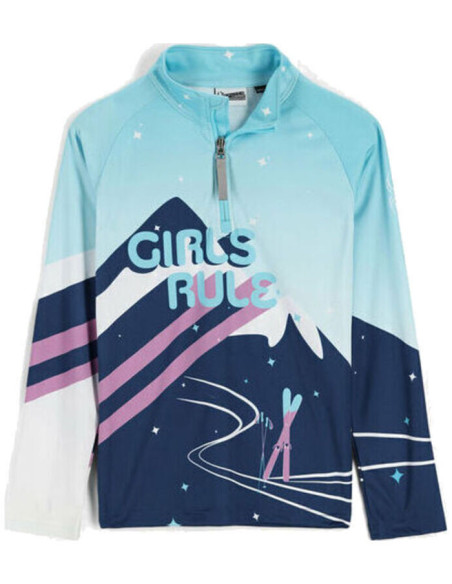 GIRLS SURFACE ZIP T-NECK GIRLS SURFACE ZIP T-NECK