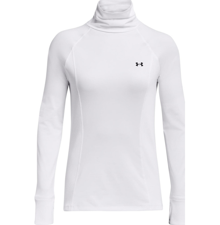 UA TRAIN CW FUNNEL NECK-WHT