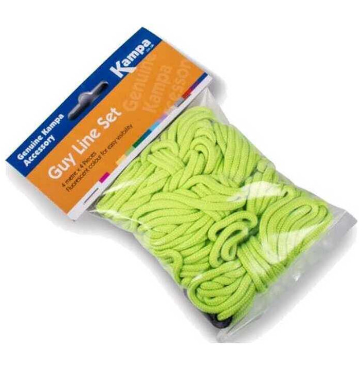 GUY LINE SET FLUORESCENT 4M X 4PCS