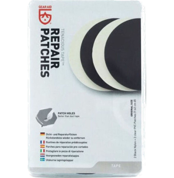 TENACIOUS TAPE PATCH AUTOCOLLANT PVC TRANSPARENT 7.6CM X 50C