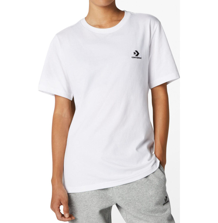 STANDARD FIT LEFT CHEST STAR CHEV EMB TEE