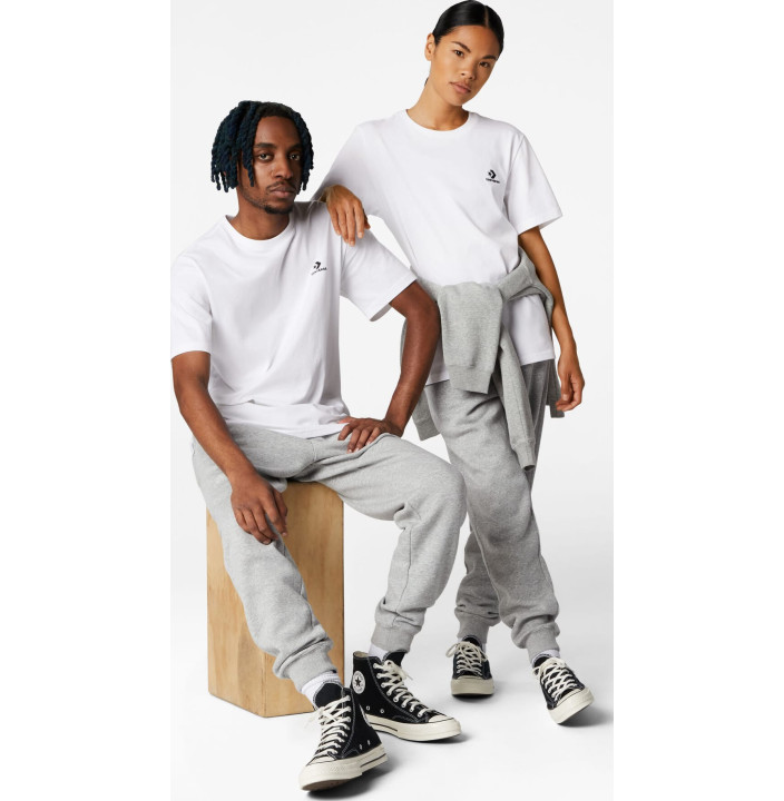 STANDARD FIT LEFT CHEST STAR CHEV EMB TEE