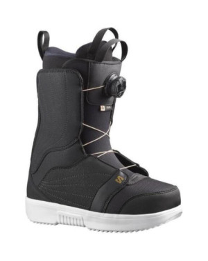 SNOW. BOOTS PEARL BOA BLACKWHITEGOLD