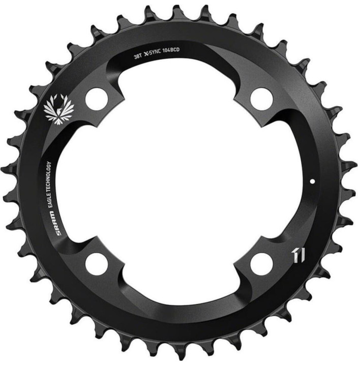 SRM PLATO X-SYNC 12 11V EAGLE 38D 104 BCD ACERO