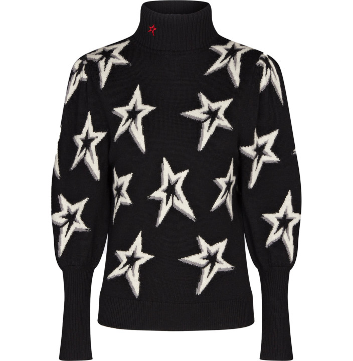 STAR DUST BALLOON SLEEVE SWEATER
