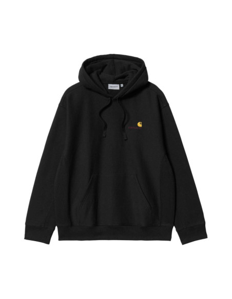 HOODED AMERICAN SCRIPT SWEAT