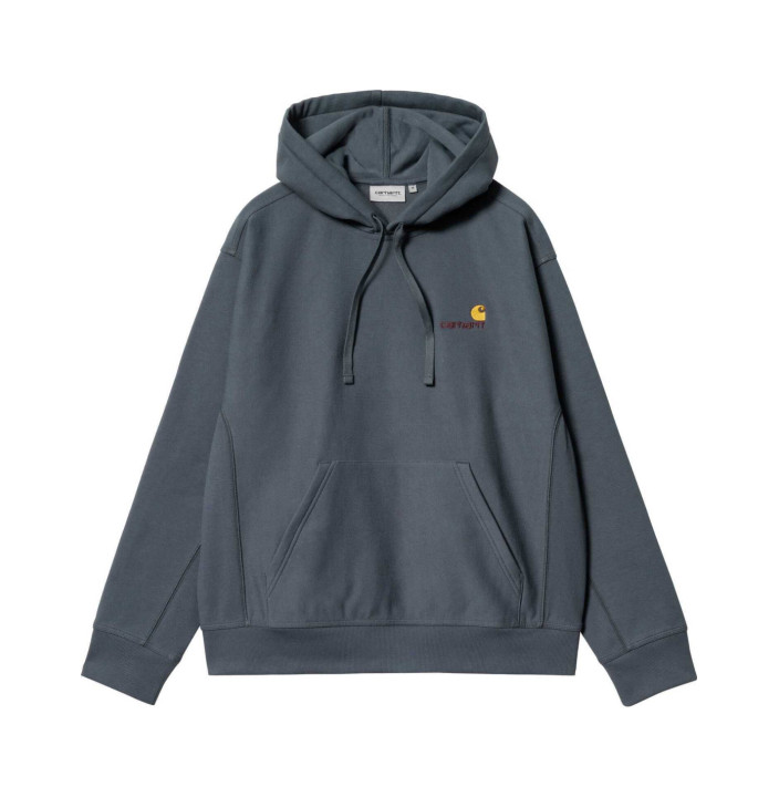 HOODED AMERICAN SCRIPT SWEAT