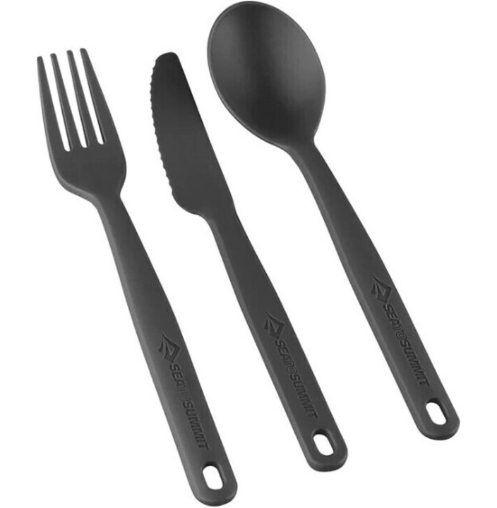 KIT COUVERTS CAMP POLYPROPYLENE  CAMP CUTLERY SET - 3PC