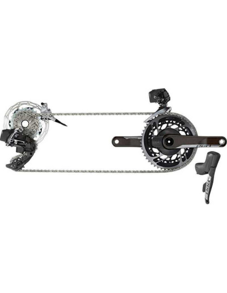 SRM RED E-TAP AXS 2X GRUPO HIDRO FLAT MOUNT CL 2P