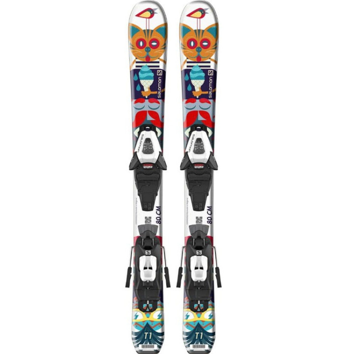 SKI SET L T1 JR XS + C5 GW J75 WHT MU 90