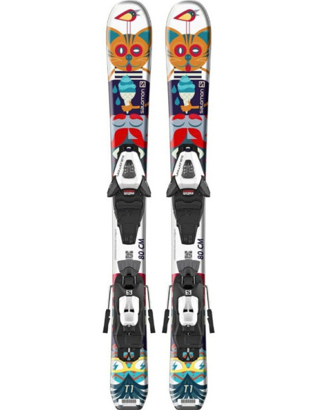 SKI SET L T1 JR XS + C5 GW J75 WHT MU 90