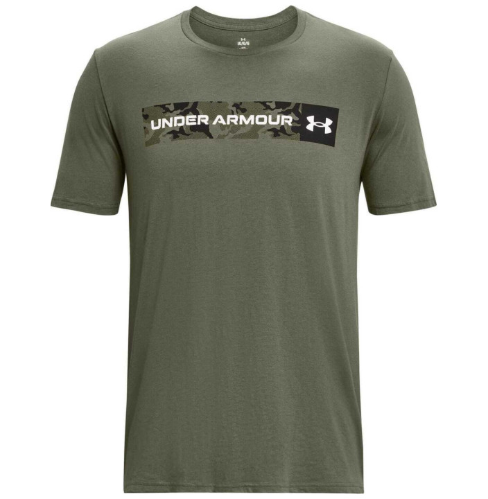 UA CAMO CHEST STRIPE SS