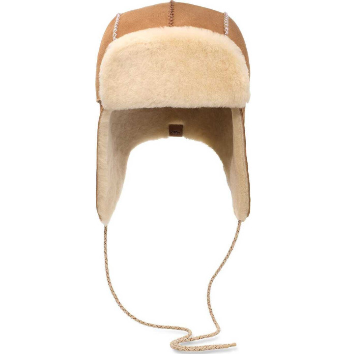 STITCHED SHEEPSKIN TRAPPER