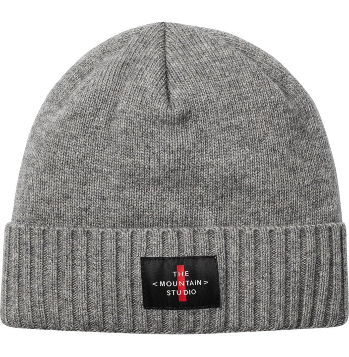 CASHMERE MIX CROSS LOGO BEANIE