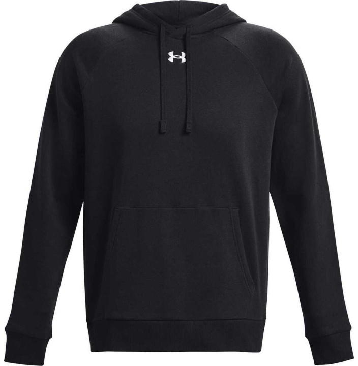 UA RIVAL FLEECE HOODIE-BLK