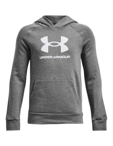UA RIVAL FLEECE BL HOODIE-GRY
