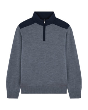 MEN'S ZIPPED PULLOVER