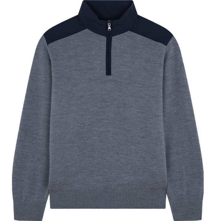 MEN'S ZIPPED PULLOVER    