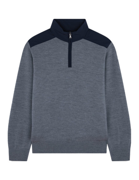 MEN'S ZIPPED PULLOVER    