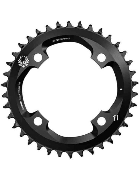 SRM PLATO X-SYNC 12 11V EAGLE 38D 104BCD BLK