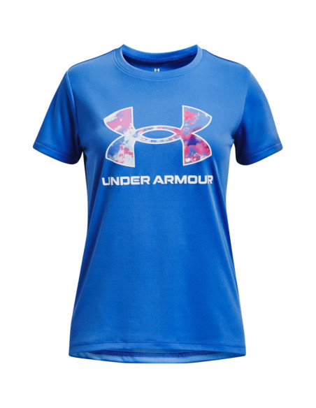 UA TECH PRINT BL SSC-BLU
