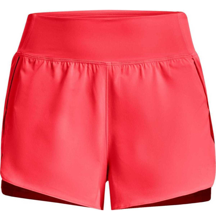 FLEX WOVEN 2-IN-1 SHORT-RED