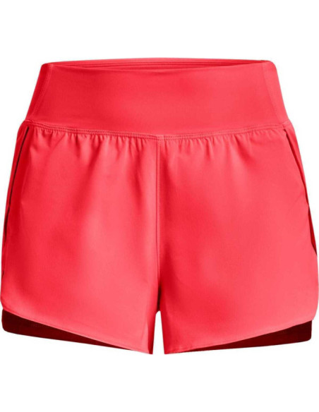 FLEX WOVEN 2-IN-1 SHORT-RED