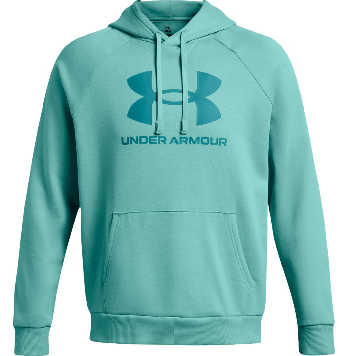 UA RIVAL FLEECE LOGO HD-GRN
