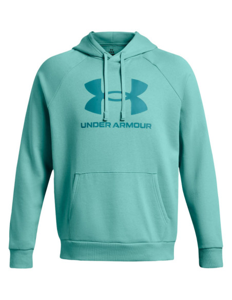 UA RIVAL FLEECE LOGO HD-GRN