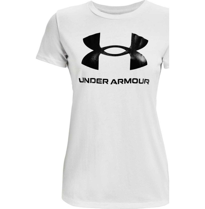 UA W SPORTSTYLE LOGO SS-BLU