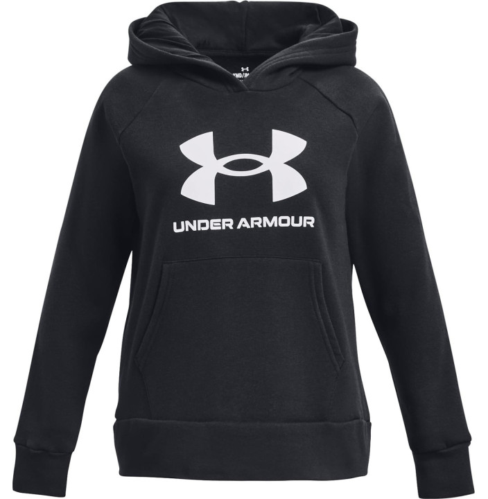 UA RIVAL FLEECE BL HOODIE -BLK
