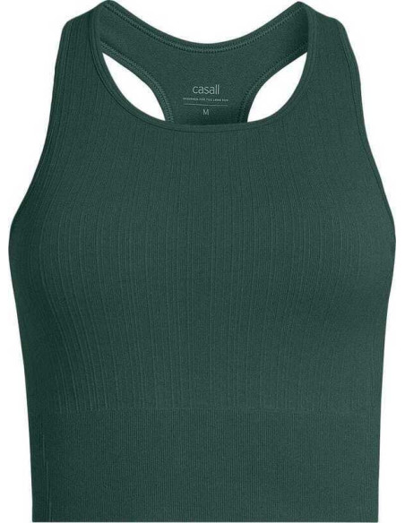 MULTI RIB SEAMLESS PADDED SPORTS TOP