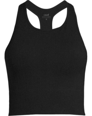 MULTI RIB SEAMLESS PADDED SPORTS TOP