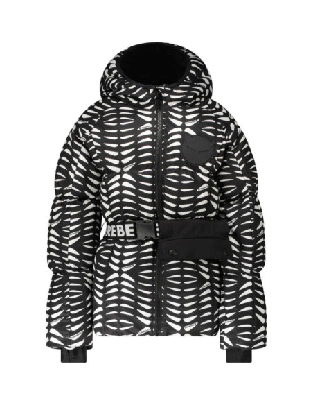 PUFF GIRLS FLEECE HOODED JACKET