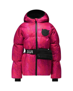 PUFF GIRLS FLEECE HOODED JACKET