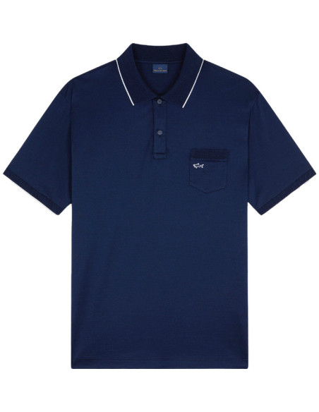 DOUBLE MERCERISED COTTON JERSEY POLO SHIRT